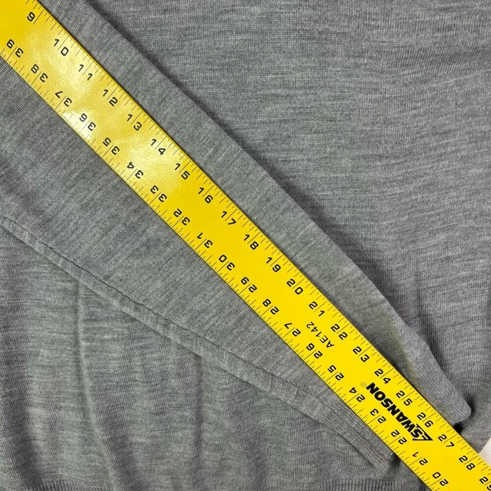 Calvin Klein Sweater Mens XL Gray Merino Wool Pullover Lightweight - Picture 9 of 9